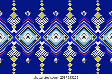 Geometric ethnic pattern traditional Design for background, carpet,wallpaper,clothing,wrapping,Batik,fabric,sarong,embroidery style.