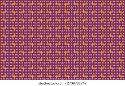 Diseño tradicional de patrón étnico geométrico para el fondo, alfombra, Fondo de pantalla, ropa, envoltura, Batik, tela, sarong, estilo de bordado de Ilustración vectorial.
