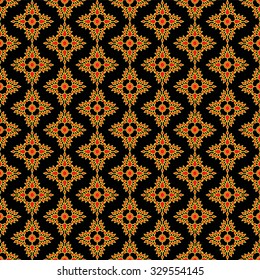 Geometric ethnic pattern traditional Design for background,carpet,wallpaper,clothing,wrapping,Batik,fabric,sarong,Vector illustration embroidery style.