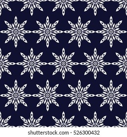 Geometric ethnic pattern traditional Design for background,carpet,wallpaper,clothing,wrapping,Batik,fabric,sarong,Vector illustration embroidery style.