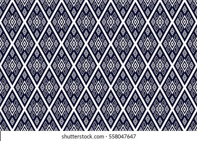 Geometric ethnic pattern traditional Design for background,carpet,wallpaper,clothing,wrapping,Batik,fabric,sarong,Vector illustration embroidery style.