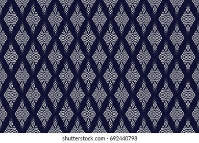 Geometric ethnic pattern traditional Design for background,carpet,wallpaper,clothing,wrapping,Batik,fabric,sarong,Vector illustration embroidery style.
