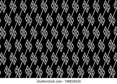 Geometric ethnic pattern traditional Design for background,carpet,wallpaper,clothing,wrapping,Batik,fabric,sarong,Vector illustration embroidery style.