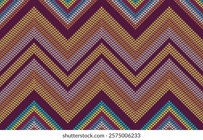 Geometric ethnic pattern. Traditional oriental Indian ikat design for background, print, border wrapping, batik, fabric, vector illustration.
