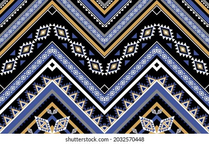 Geometric ethnic pattern traditional. Seamless vector. Design for background,carpet,wallpaper,clothing,wrapping,Batik,fabric, illustration,embroidery.