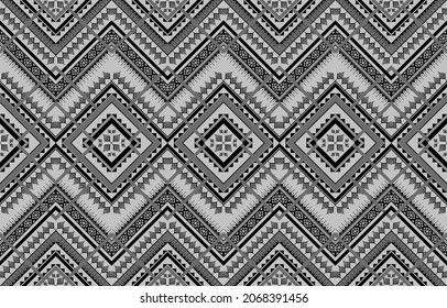 Geometric ethnic pattern traditional. Seamless vector. Design for background,carpet,wallpaper,clothing,wrapping,Batik,fabric, illustration,embroidery.