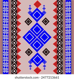The geometric ethnic pattern of traditional style. Navajo, America Indian patterns. Design for background, wallpaper, clothing, wrapping, Batik, fabric, and prints. Vector illustration.