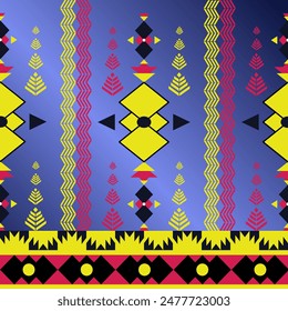 The geometric ethnic pattern of traditional style. Navajo, America Indian patterns. Design for background, wallpaper, clothing, wrapping, Batik, fabric, and prints. Vector illustration.