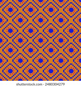 The geometric ethnic pattern of traditional style. Navajo, America Indian patterns. Design for background, wallpaper, clothing, wrapping, Batik, fabric, and prints. Vector illustration.