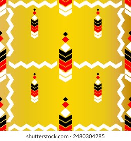 The geometric ethnic pattern of traditional style. Navajo, America Indian patterns. Design for background, wallpaper, clothing, wrapping, Batik, fabric, and prints. Vector illustration.