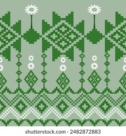 The geometric ethnic pattern of traditional style. Navajo, America Indian patterns. Design for background, wallpaper, clothing, wrapping, Batik, fabric, and prints. Vector illustration.