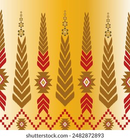 The geometric ethnic pattern of traditional style. Navajo, America Indian patterns. Design for background, wallpaper, clothing, wrapping, Batik, fabric, and prints. Vector illustration.