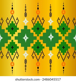 The geometric ethnic pattern of traditional style. Navajo, America Indian patterns. Design for background, wallpaper, clothing, wrapping, Batik, fabric, and prints. Vector illustration.