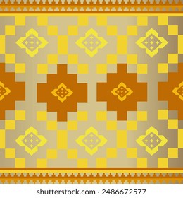 The geometric ethnic pattern of traditional style. Navajo, America Indian patterns. Design for background, wallpaper, clothing, wrapping, Batik, fabric, and prints. Vector illustration.