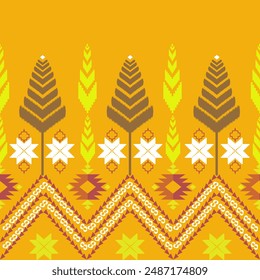 El patrón étnico geométrico del estilo tradicional. Navajo, patrones indios americanos. Diseño para fondo, Fondo de pantalla, vestimenta, envoltura, Batik, tela y estampados. Ilustración vectorial.