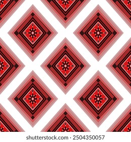 Das geometrische ethnische Muster des traditionellen Stils. Navajo, Amerika, indische Muster. Design für Hintergrund, Tapete, Kleidung, Verpackung, Batik, Stoff und Drucke. Vektorgrafik.