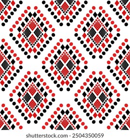 The geometric ethnic pattern of traditional style. Navajo, America Indian patterns. Design for background, wallpaper, clothing, wrapping, Batik, fabric, and prints. Vector illustration.