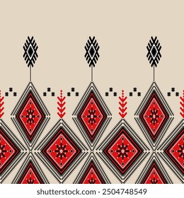 The geometric ethnic pattern of traditional style. Navajo, America Indian patterns. Design for background, wallpaper, clothing, wrapping, Batik, fabric, and prints. Vector illustration.