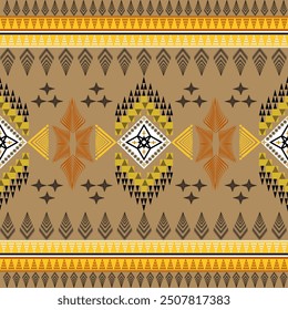 The geometric ethnic pattern of traditional style. Navajo, America Indian patterns. Design for background, wallpaper, clothing, wrapping, Batik, fabric, and prints. Vector illustration.
