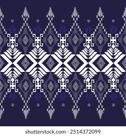 O padrão étnico geométrico do estilo tradicional. Navajo, padrões dos índios americanos. Design para fundo, papel de parede, roupas, embalagem, Batik, tecido e impressões. Ilustração vetorial.
