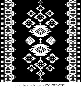El patrón étnico geométrico del estilo tradicional. Navajo, patrones indios americanos. Diseño para el fondo, el Fondo de pantalla, la ropa, el abrigo, el batik, la tela, y las impresiones. Ilustración vectorial.