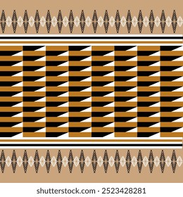 O padrão étnico geométrico do estilo tradicional. Navajo, padrões dos índios americanos. Design para fundo, papel de parede, roupas, embalagem, Batik, tecido e impressões. Ilustração vetorial.