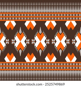 The geometric ethnic pattern of traditional style. Navajo, America Indian patterns. Design for background, wallpaper, clothing, wrapping, Batik, fabric, and prints. Vector illustration.