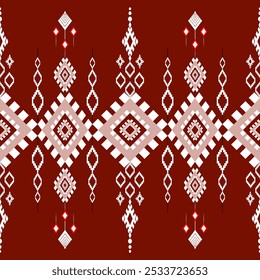 El patrón étnico geométrico del estilo tradicional. Navajo, patrones indios americanos. Diseño para el fondo, el Fondo de pantalla, la ropa, el abrigo, el batik, la tela, y las impresiones. Ilustración vectorial.
