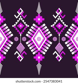 The geometric ethnic pattern of traditional style. Navajo, America Indian patterns. Design for background, wallpaper, clothing, wrapping, Batik, fabric, and prints. Vector illustration.