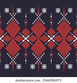 The geometric ethnic pattern of traditional style. Navajo, America Indian patterns. Design for background, wallpaper, clothing, wrapping, Batik, fabric, and prints. Vector illustration.