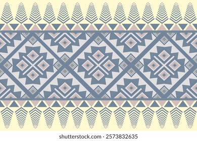 The geometric ethnic pattern in traditional style