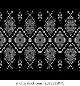 The geometric ethnic pattern of traditional style. Navajo, America Indian patterns. Design for background, wallpaper, clothing, wrapping, Batik, fabric, and prints. Vector illustration.