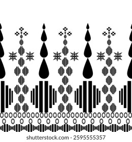 The geometric ethnic pattern of traditional style. Navajo, America Indian patterns. Design for background, wallpaper, clothing, wrapping, Batik, fabric, and prints. Vector illustration.