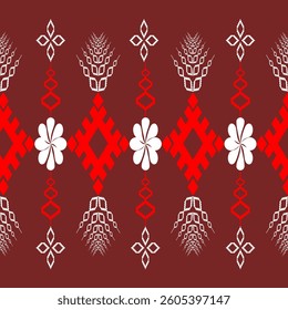 The geometric ethnic pattern of traditional style. Navajo, America Indian patterns. Design for background, wallpaper, clothing, wrapping, Batik, fabric, and prints. Vector illustration.