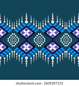 The geometric ethnic pattern of traditional style. Navajo, America Indian patterns. Design for background, wallpaper, clothing, wrapping, Batik, fabric, and prints. Vector illustration.