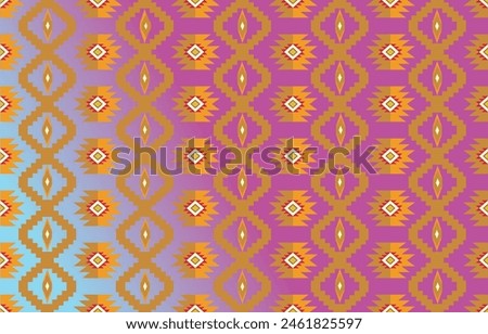 The geometric ethnic pattern of traditional style. Navajo, America Indian patterns. Design for background, wallpaper, clothing, wrapping, Batik, fabric, and prints. Vector illustration.