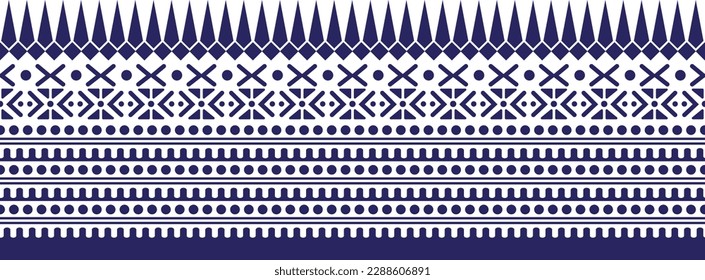 Patrón geométrico étnico con motivos tradicionales de diseño textil de flores botánicas y fondo de adornos