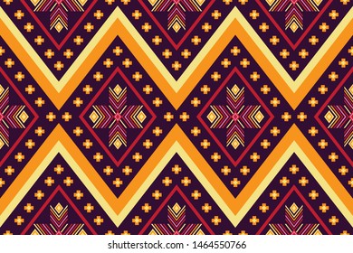 Geometric ethnic pattern traditional Vector illustration embroidery style.