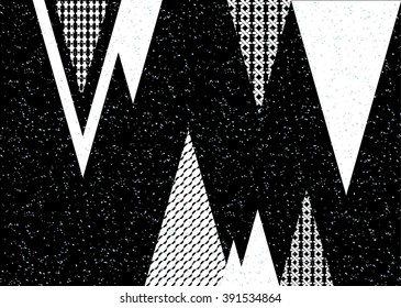 Geometric ethnic pattern triangles minimal abstract design for background,wallpaper,clothing and wrapping