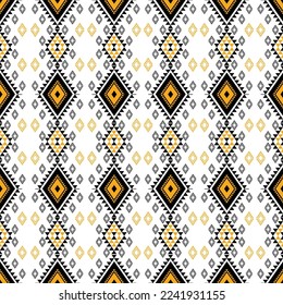 Vector de patrón etnico geométrico. motivos africanos, americanos, mexicanos, aztecas occidentales estriados y bohemios. diseñado para ilustración de fondo, papel tapiz, impresión, alfombra, envoltura, mosaico,batik.vector. 