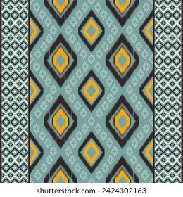 Geometric Ethnic pattern vector. African, American, Mexican, Western Aztec motif striped and bohemian pattern. designed for background,wallpaper,print, carpet,wrapping,tile,batik.vector illustratoin.