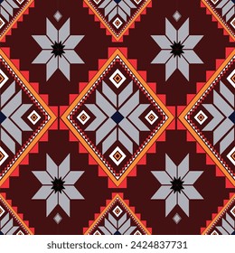 Geometric Ethnic pattern vector. African, American, Mexican, Western Aztec motif striped and bohemian pattern. designed for background,wallpaper,print, carpet,wrapping,tile,batik.vector illustratoin.