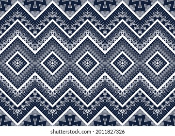 Geometric ethnic pattern vector background. seamless pattern traditional, Design for background, wallpaper, Batik, fabric, carpet, clothing, wrapping, and textile. ethnic pattern illustration.