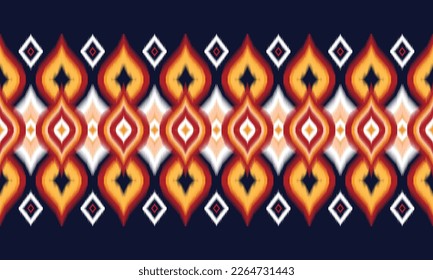 Geometric ethnic pattern vector background. seamless pattern traditional,Design for background, wallpaper, Batik, fabric, carpet, clothing, wrapping, and textile. Colorful ethnic pattern