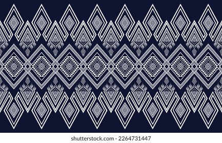 Geometric ethnic pattern vector background. seamless pattern traditional,Design for background, wallpaper, Batik, fabric, carpet, clothing, wrapping, and textile. Colorful ethnic pattern