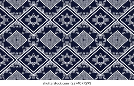 Geometric ethnic pattern vector background. seamless pattern traditional,Design for background, wallpaper, Batik, fabric, carpet, clothing, wrapping, and textile. Colorful ethnic pattern