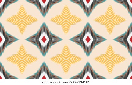 Geometric ethnic pattern vector background. seamless pattern traditional,Design for background, wallpaper, Batik, fabric, carpet, clothing, wrapping, and textile. Colorful ethnic pattern