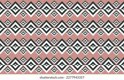 Geometric ethnic pattern vector background. seamless pattern traditional,Design for background, wallpaper, Batik, fabric, carpet, clothing, wrapping, and textile. Colorful ethnic pattern illustration