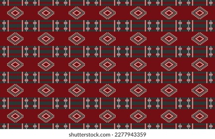 Geometric ethnic pattern vector background. seamless pattern traditional,Design for background, wallpaper, Batik, fabric, carpet, clothing, wrapping, and textile. Colorful ethnic pattern illustration