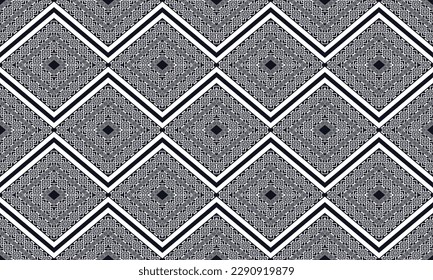 Geometric ethnic pattern vector background. seamless pattern traditional,Design for background, wallpaper, Batik, fabric, carpet, clothing, wrapping, and textile. Colorful ethnic pattern illustration